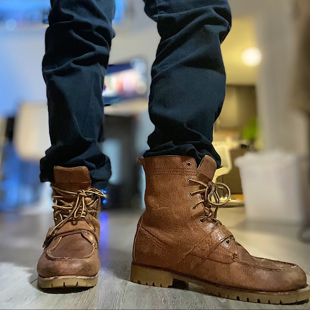 Ralph Lauren Polo Ranger Tumbled Leather Boot